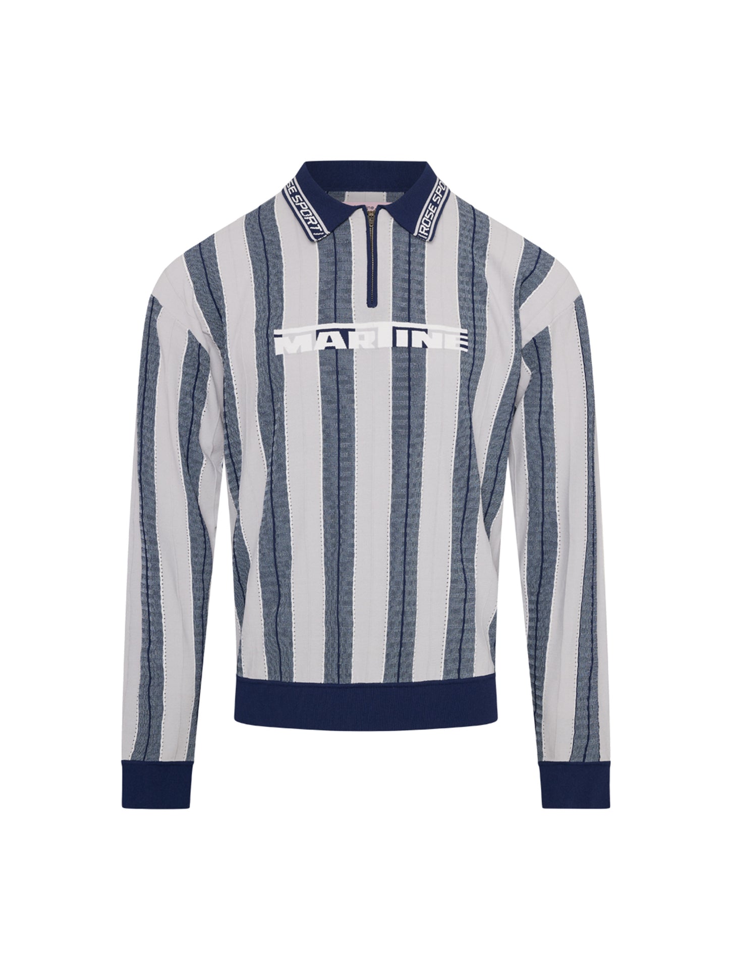 【Martine Rose  - マーティンローズ】LOGO POLO / GREY BLUE  (ポロシャツ/グレーブルー)