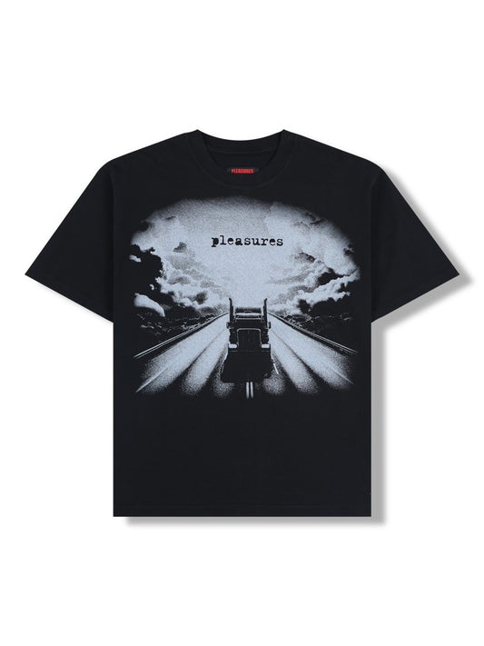 【PLEASURES - プレジャーズ】TRUCK HEAVYWEIGHT SHIRT  /BLACK (Tシャツ/ブラック)