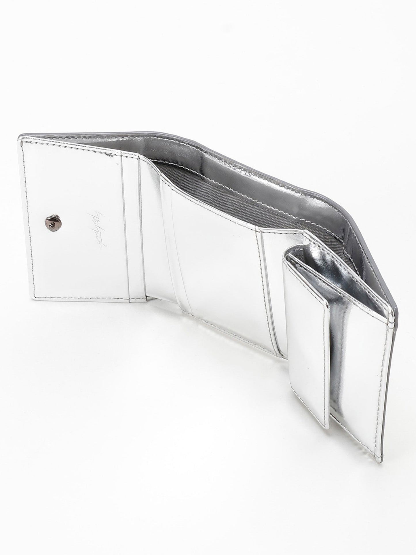 【Discord Yohji Yamamoto - ディスコード ヨウジヤマモト】COMPACT / Silver (財布/シルバー)