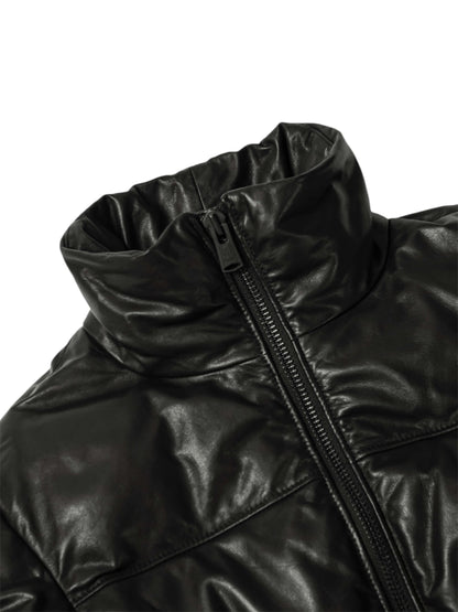 【A LEATHER - エーレザー】Down Jacket / Black Luxe(ジャケット/ブラック)