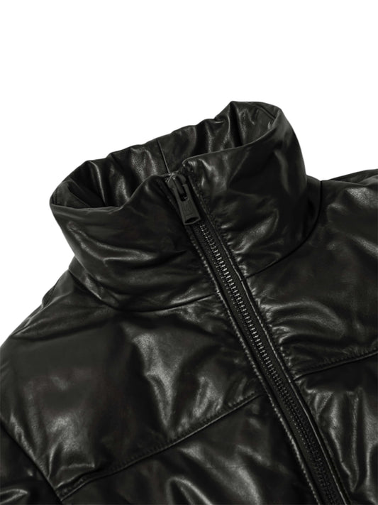 【A LEATHER - エーレザー】Down Jacket / Black Luxe(ジャケット/ブラック)