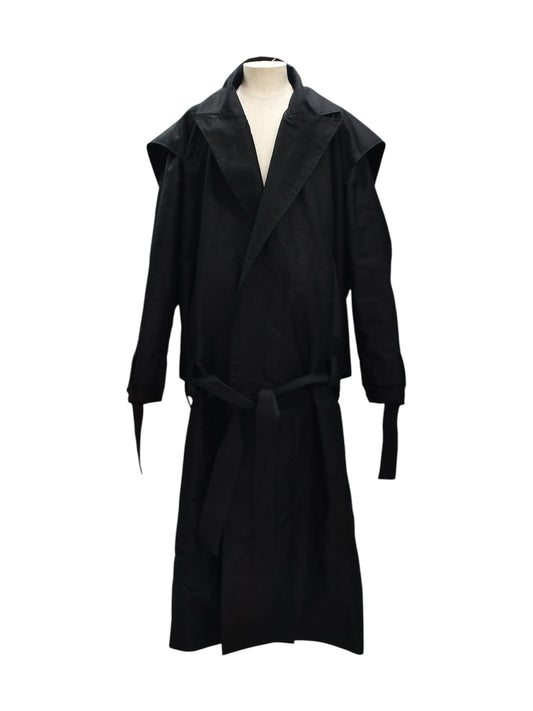 【DOMENICO OREFICE - ドメニコオレフィーチェ】SEBY TRENCH A5 COAT / BLACK (コート/ブラック)