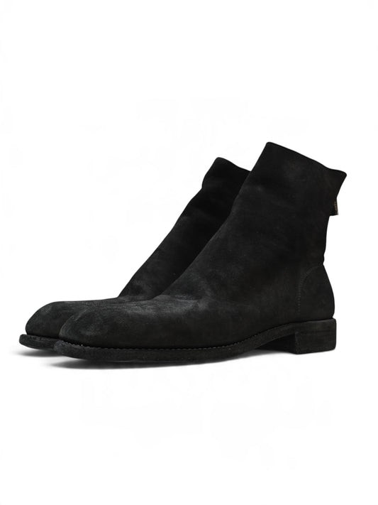 【GUIDI - グイディ】986 GOAT REVERSE BACK ZIP BOOTS / BLACK(ブーツ/ブラック)