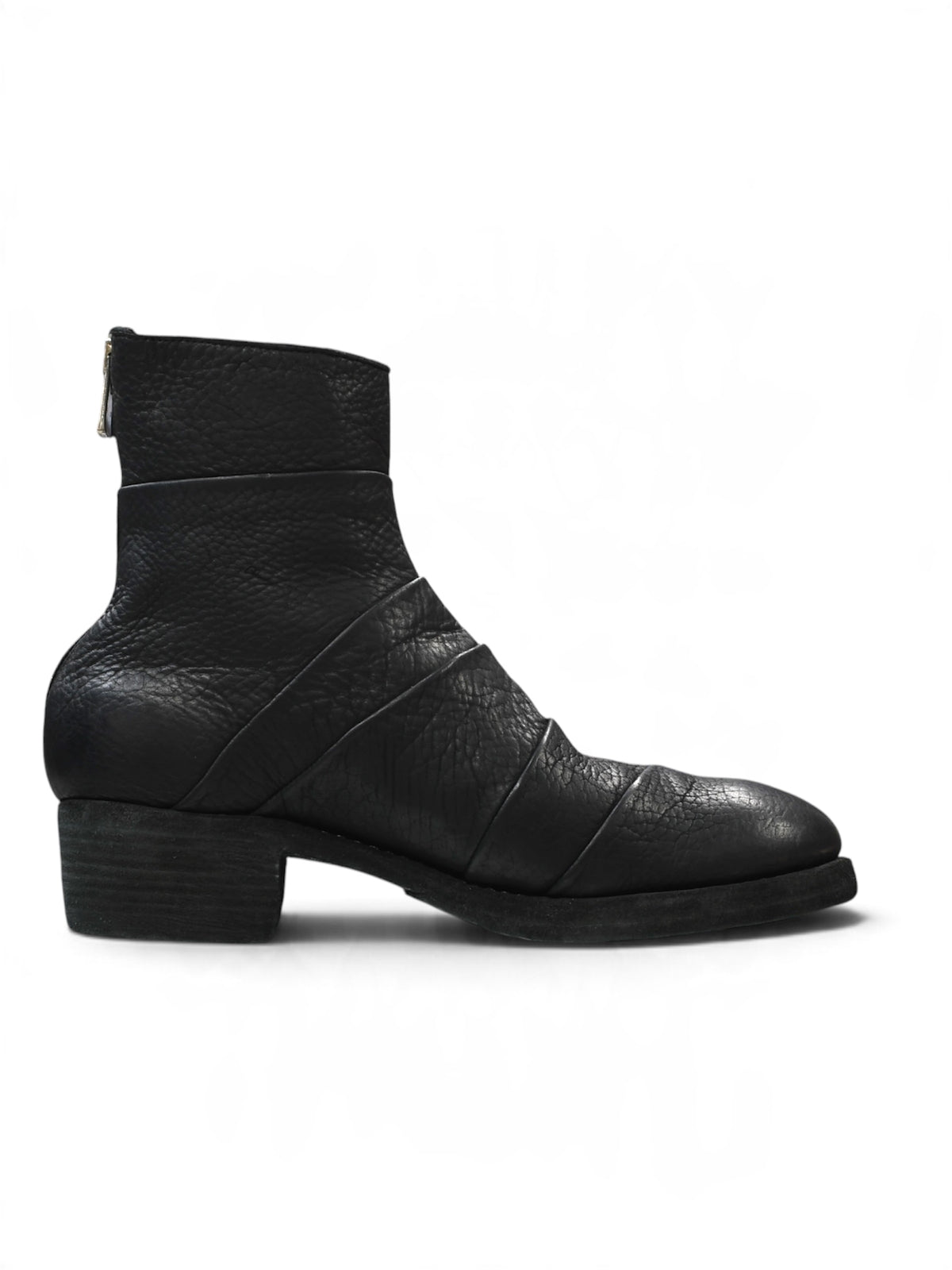 【GUIDI - グイディ】367ZB BISON BACK ZiP BOOTS  / CALF REVERSE BLACK(ブーツ/ブラック)