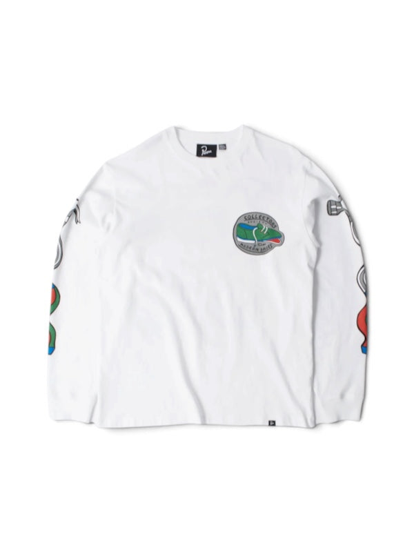 【by Parra - バイパラ】BIKE HAMMER LONG SLEEVE / WHITE (Tシャツ/ホワイト)