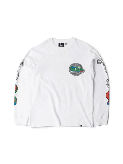 【by Parra - バイパラ】BIKE HAMMER LONG SLEEVE / WHITE (Tシャツ/ホワイト)