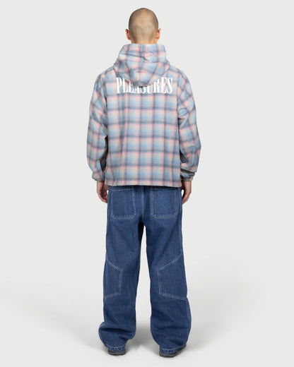 【PLEASURES - プレジャーズ】SENDER PONCHO HOODIE / PINK (フーディー/ピンク)