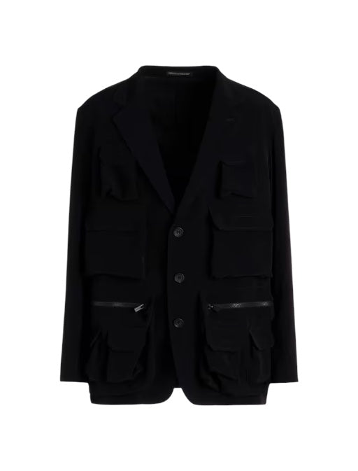【Y's for men - ワイズフォーメン】TA TUXEDO MULTI-POCKET JACKET / BLACK (ジャケット/ブラック)