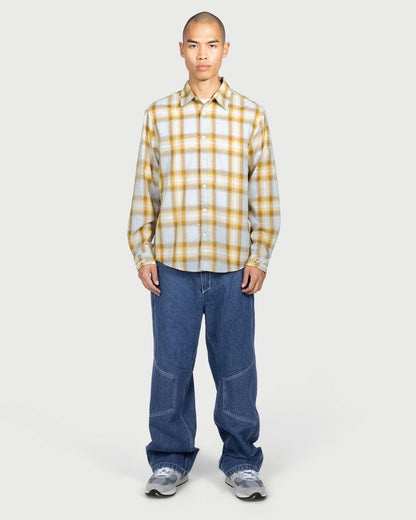 【PLEASURES - プレジャーズ】DIZZLE BUTTON UP / DIJON (シャツ/ディジョン)