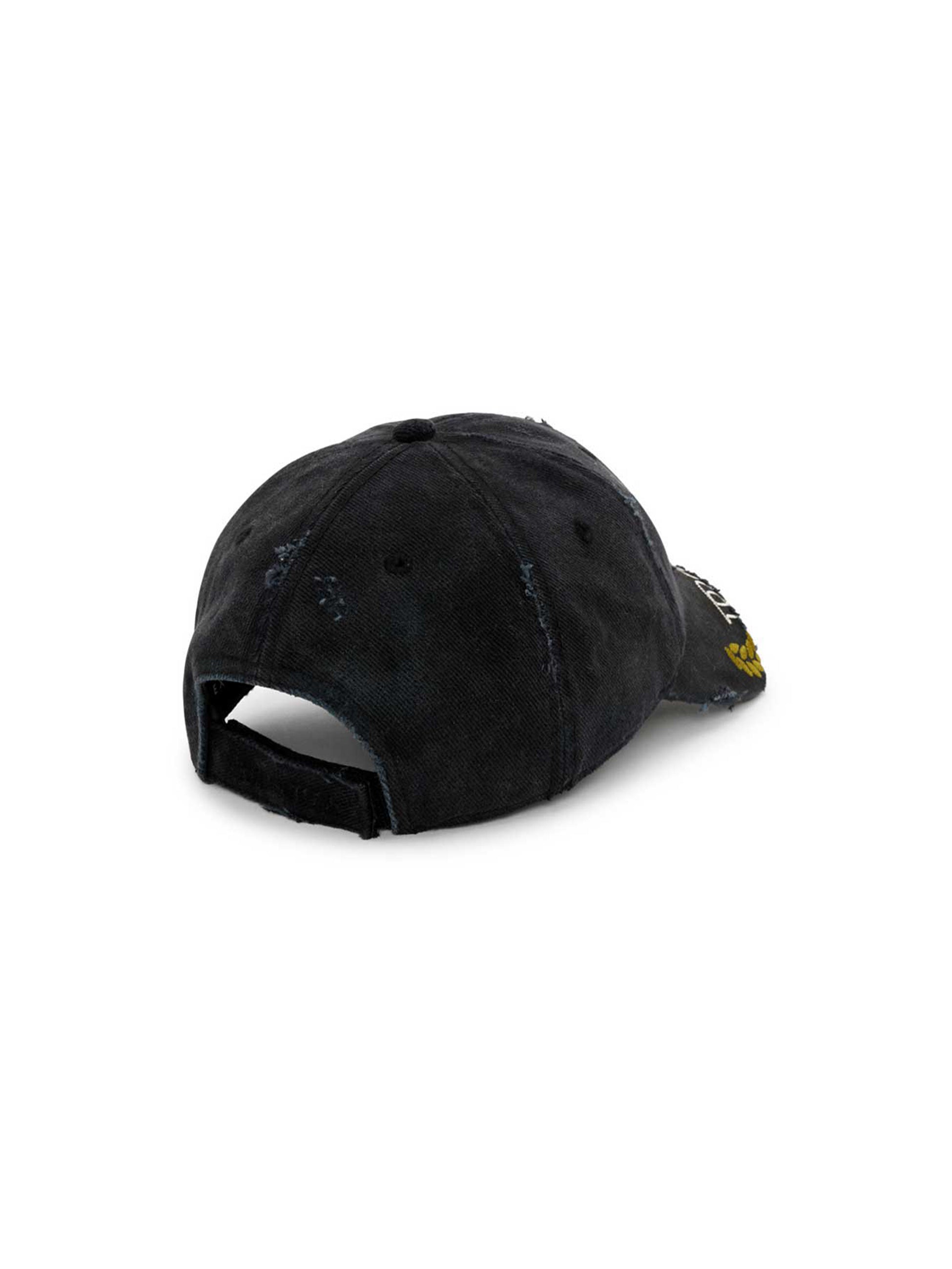 Martine Rose カットキャップ Martine Rose - マーティンローズ】CUT PEAK CAP / BLACK (ボトムス