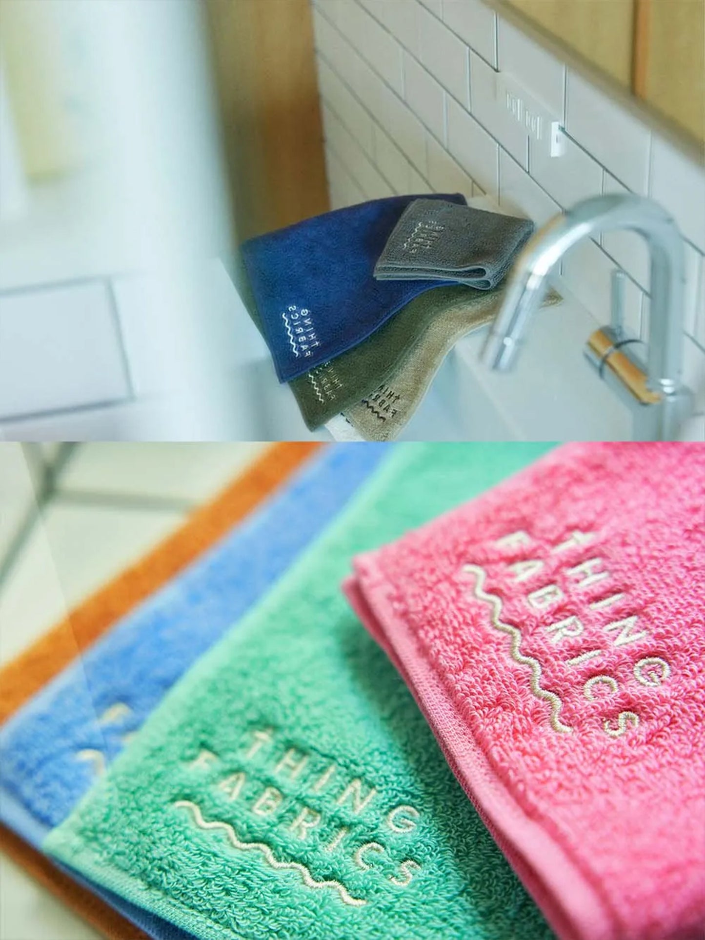 【THING FABRICS - シングファブリックス】TIP TOP 365 Hand Towel / GREEN（ハンドタオル/グリーン)