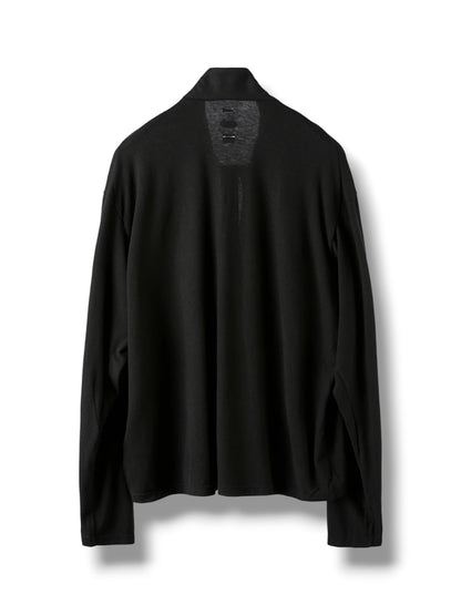 【POST ARCHIVE FACTION - ポストアーカイブファクション】CUT OUT HALF ZIP FLEECE / BLK (フリース/ブラック)