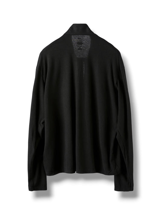 【POST ARCHIVE FACTION - ポストアーカイブファクション】CUT OUT HALF ZIP FLEECE / BLK (フリース/ブラック)