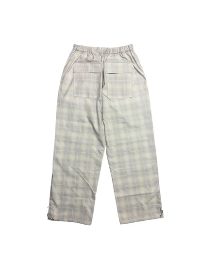 【VANDY THE PINK - ヴァンディー・ザ・ピンク】PLAID WINDBREAKER PANTS / CREAM (パンツ/クリーム)