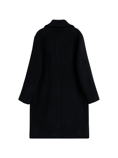 【SUN FLOWER - サンフラワー】DB OVERCOAT / Black (コート/ブラック)