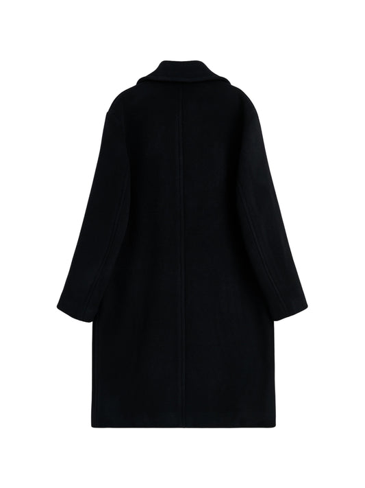 【SUN FLOWER - サンフラワー】DB OVERCOAT / Black (コート/ブラック)