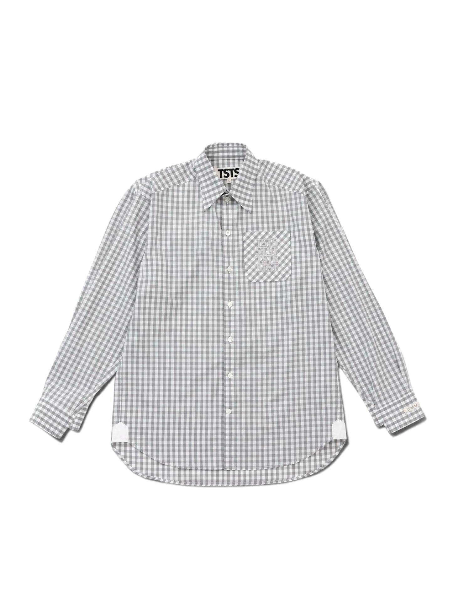 【TSTS -ティーエスティーエス】TSTS GINGHAM SHIRT / GRAY (シャツ/グレー)