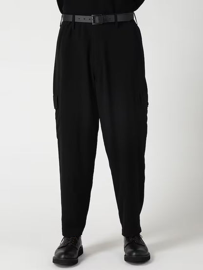 【Y's for men-ワイズフォーメン】TA TUXEDO SIDE-TUCK FLAP PANTS / BLACK(パンツ/ブラック)