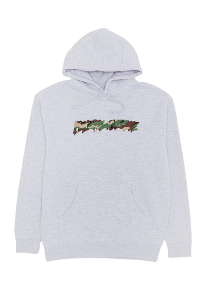 【Fucking Awesome- ファッキングオーサム】CAMO LOGO HOODIE  / ASH HEATHER（フーディー/アッシュヘザー)