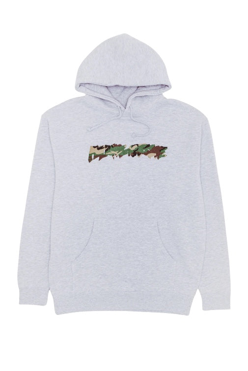 【Fucking Awesome- ファッキングオーサム】CAMO LOGO HOODIE  / ASH HEATHER（フーディー/アッシュヘザー)
