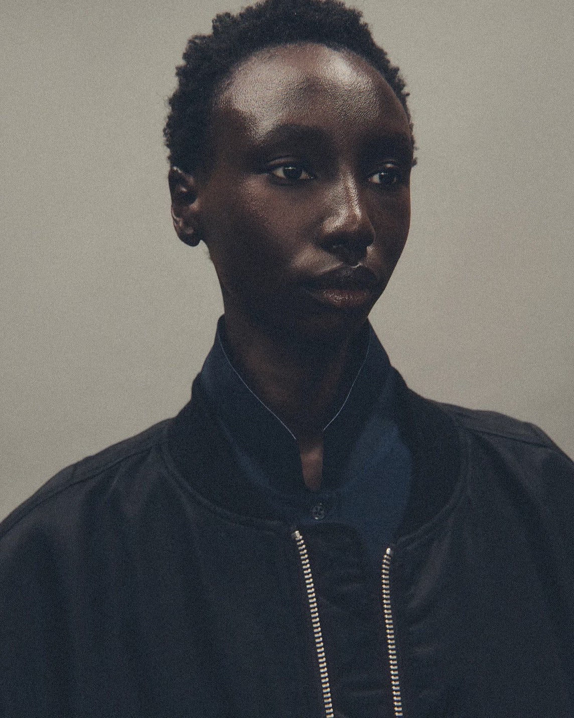 【entire studios - エンタイアスタジオ】CROPPED BROAD BOMBER / OIL (ジャケット/オイル)