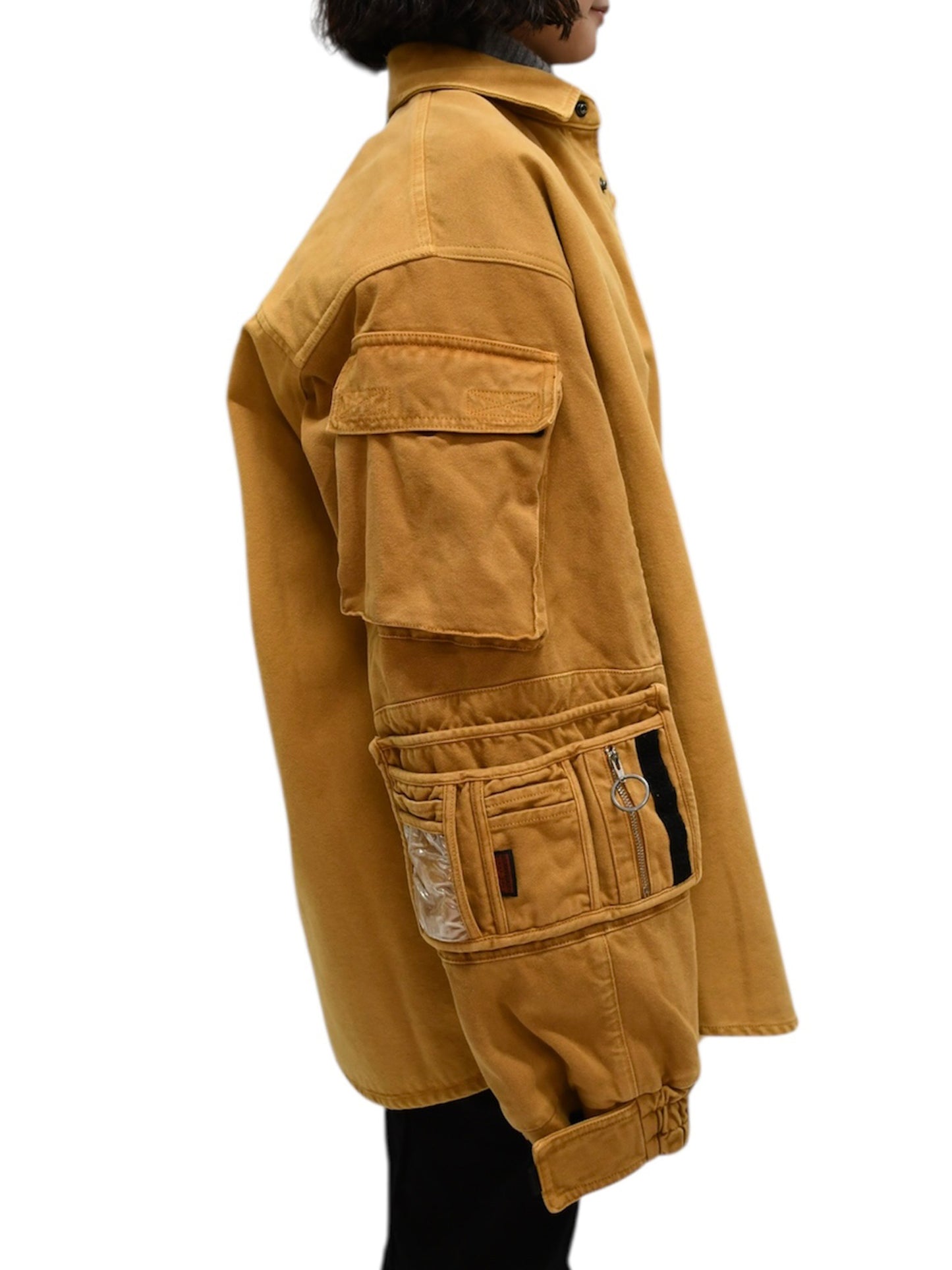 【Martine Rose  - マーティンローズ】UTILITY SLEEVE SHIRT / Brown (ジャケット/ブラウン)