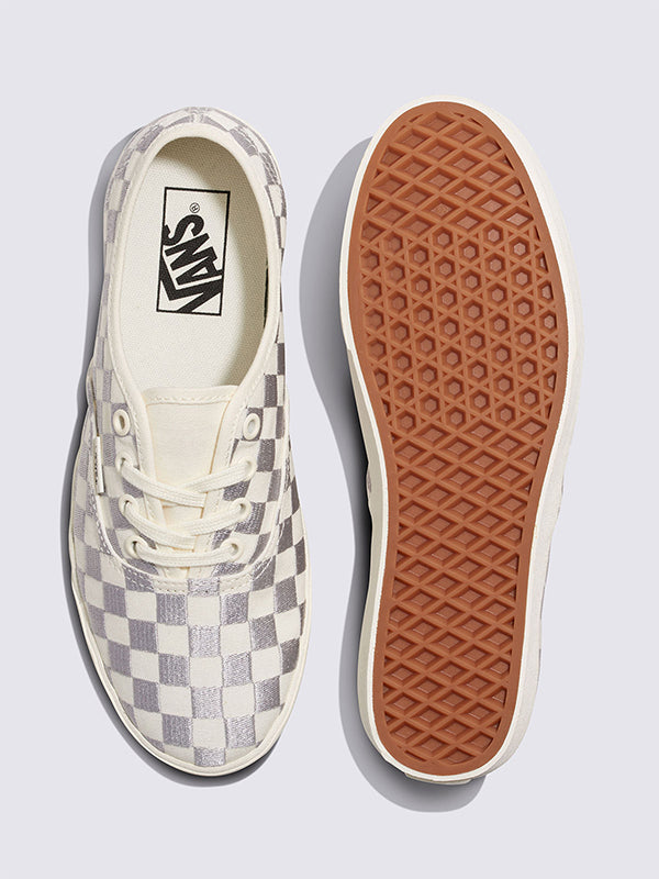 【VANS - ヴァンズ】 AUTHENTIC LOWPRO Checker (スニーカー/シルバー)