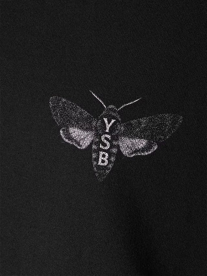 【Y's.... - ワイズビー】9.1OZ MOTH PRINT T /BLACK (Tシャツ/ブラック)