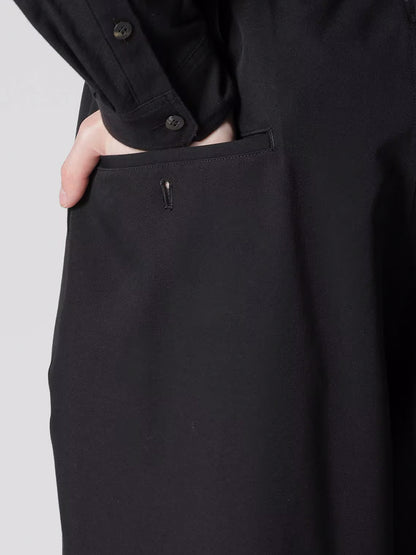 【Y's for men-ワイズフォーメン】WOOL GABARDINE WIDE STRING PANTS(パンツ/ブラック)