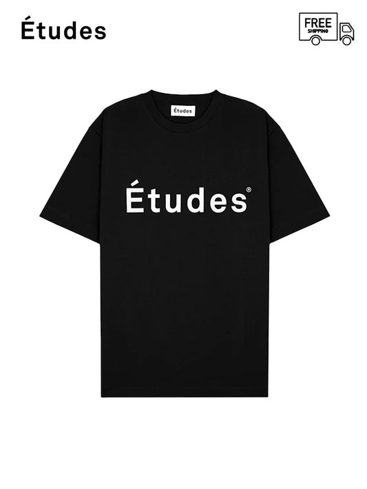 【Études - エチュード】WONDER ETUDES SS TEE / BLACK(Tシャツ/ブラック)