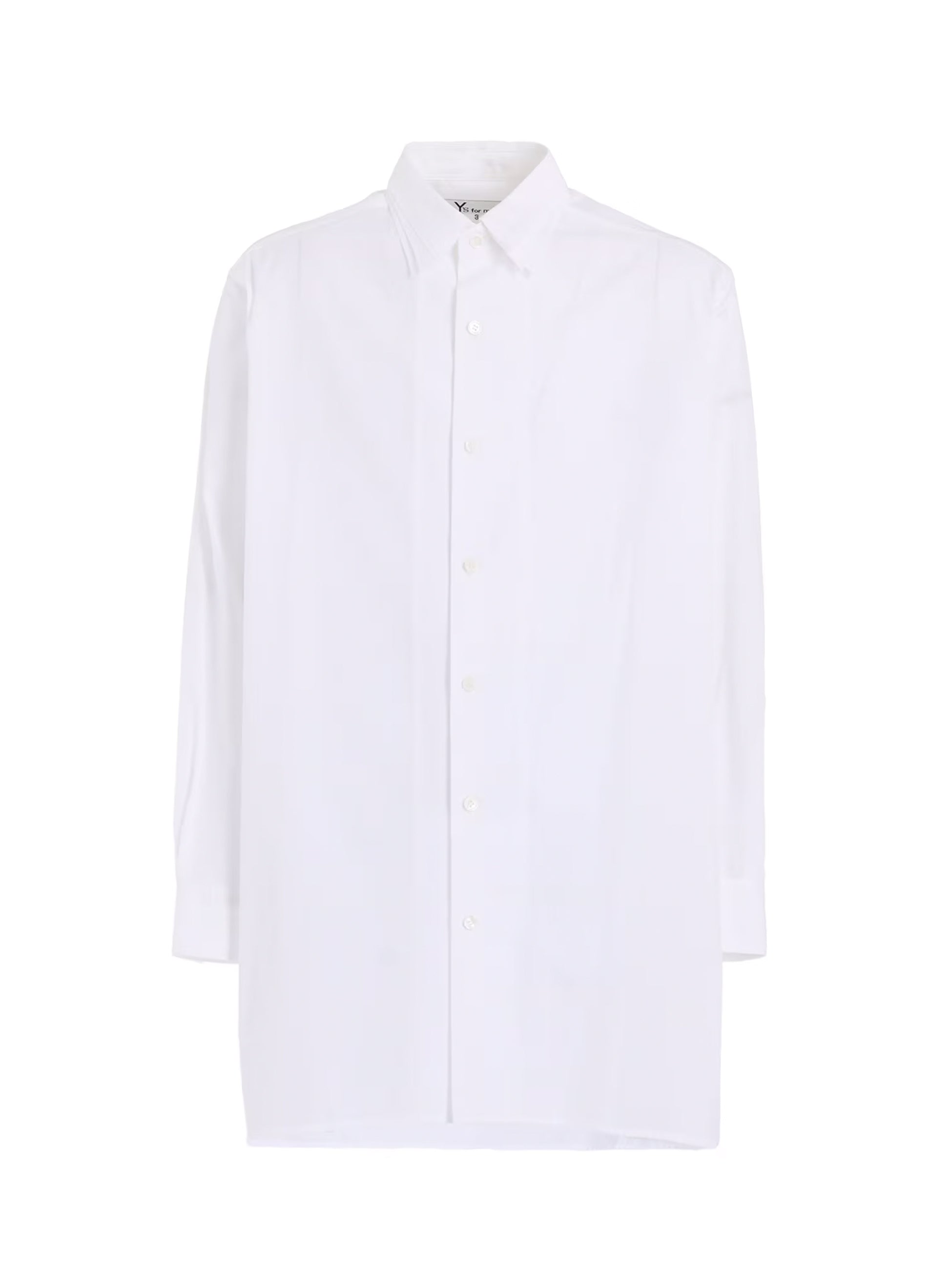 ワイズフォーメン　コットン　ブロード　シャツ　襟切り替え Y's for men-ワイズフォーメン】REGULAR COLLAR SHIRT WITH RED