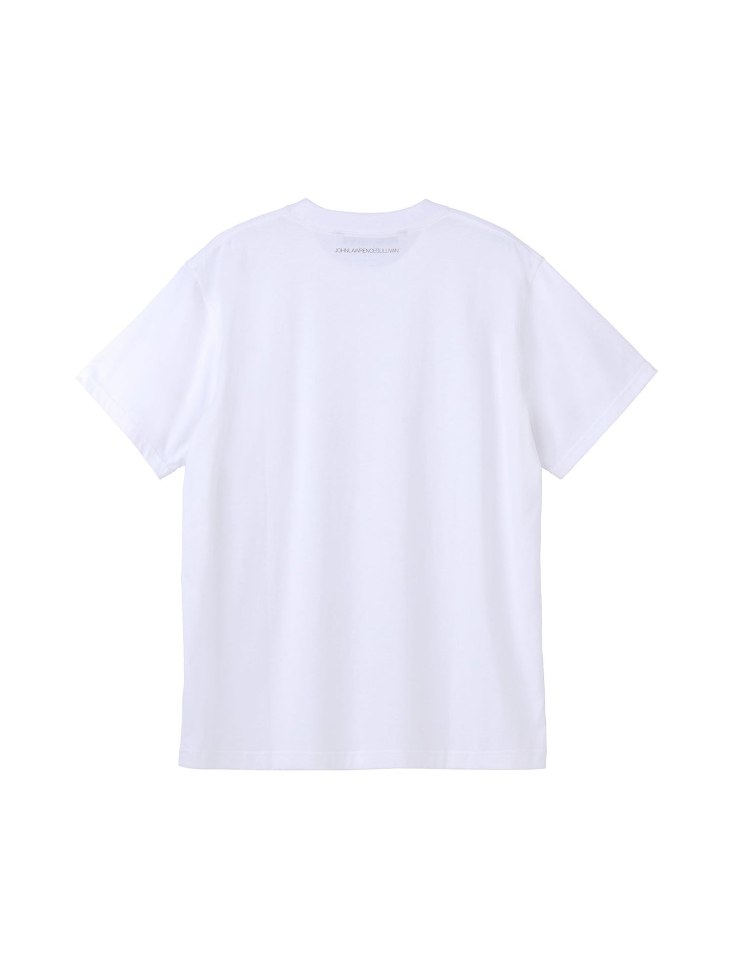 【JOHN LAWRENCE SULLIVAN - ジョンローレンスサリバン】Back logo print t-shirt(Tシャツ/ホワイト）