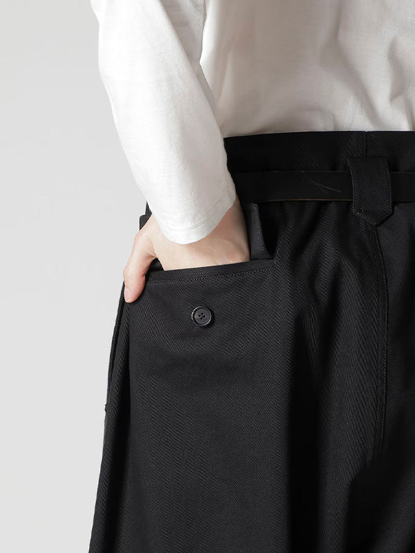 【Y's for men - ワイズフォーメン】KATSURAGI KNICKERBOCKERS(パンツ/ブラック)