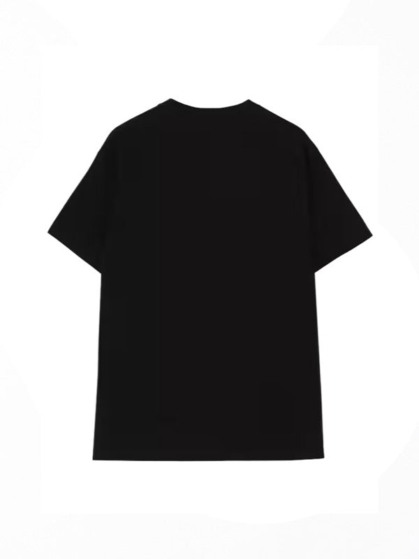 【Y's for men-ワイズフォーメン】"Y's for men × MASSES" COTTON SINGLE PRINT ROUND NECK SHORT SLEEVE T (Tシャツ/ブラック)