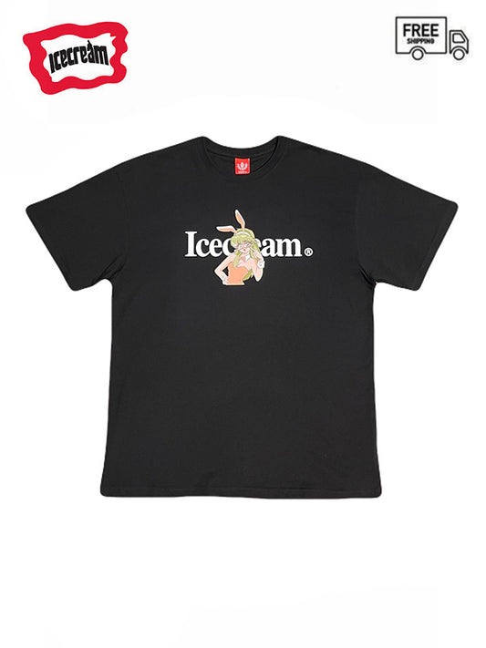 【ICE CREAM - アイスクリーム】RUNNING DOG GLASSES T-SHIRT(Tシャツ/ブラック)