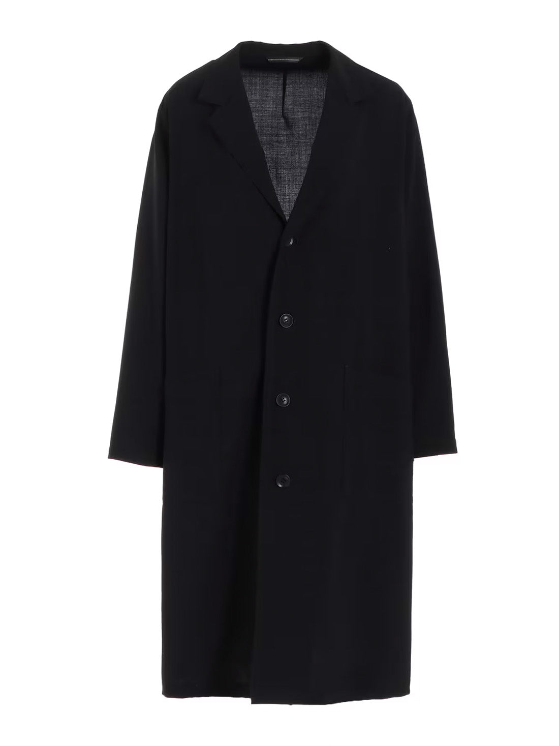 【Y's - ワイズ】HARD-TWISTED LAWN 4 BUTTON WORK JACKET / BLACK (ジャケット/ブラック)