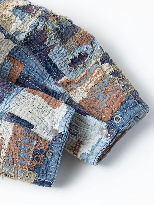 【ANACHRONORM - アナクロノーム】AN405 SASHIKO PATCHED JACKET / INDIGO (ジャケット/インディゴ)