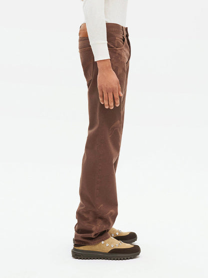 50%OFF【BLUE MARBLE - ブルーマーブル 】FLOWER BOOTCUT JEANS / BROWN(ブーツカット)