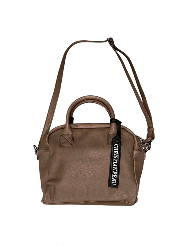 【Christian Peau - クリスチャンポー】06456-1 CP with shoulder "Cow Leather"/ PLUM GREY(バッグ/グレー)