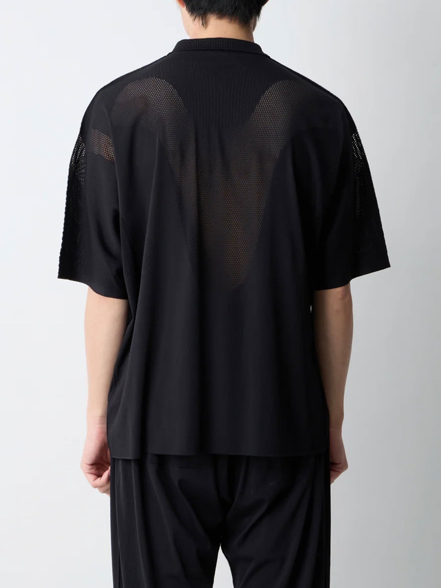 【White Mountaineering - ホワイトマウンテニアリング】Wair POLO SHIRT / BLACK (シャツ/ブラック)