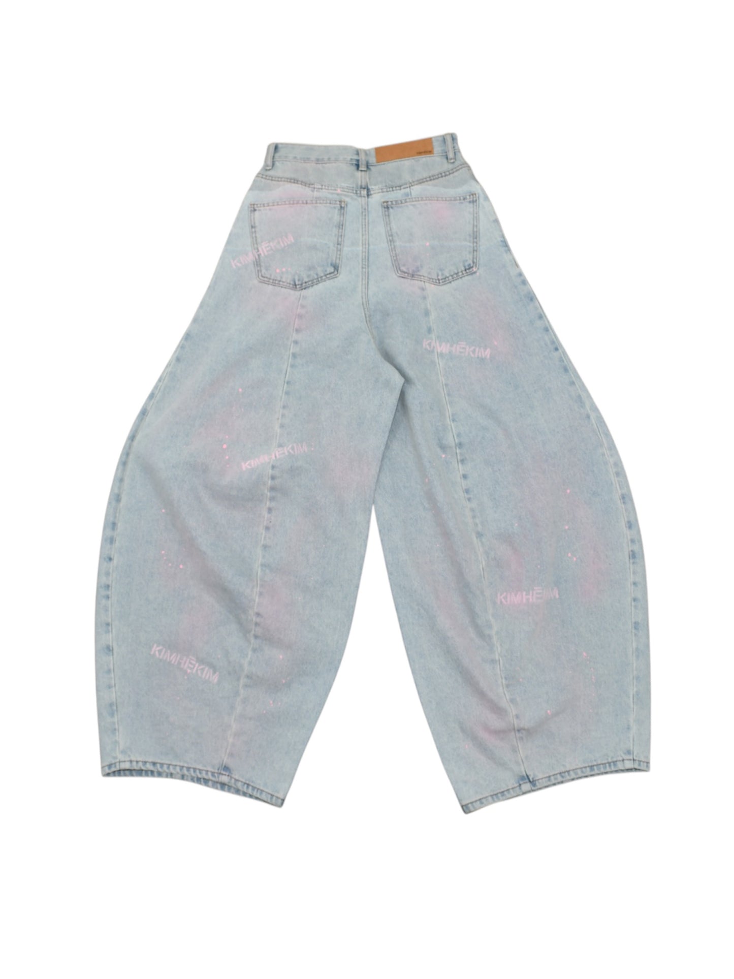 【KIMHEKIM - キムヘキム】SPRAY DYED BALLOON FIT JEANS/SKY BLUE(デニム/スカイブルー)