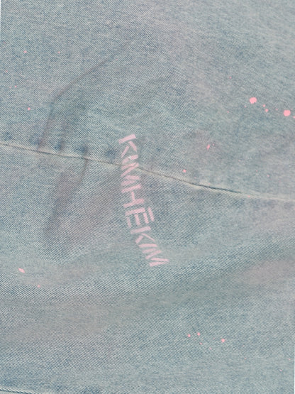 【KIMHEKIM - キムヘキム】SPRAY DYED BALLOON FIT JEANS/SKY BLUE(デニム/スカイブルー)