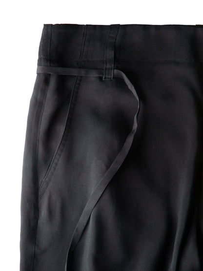 【POST ARCHIVE FACTION - ポストアーカイブファクション】Drifter Double Trousers / Black Cupra (ジャケット/キュプラ)