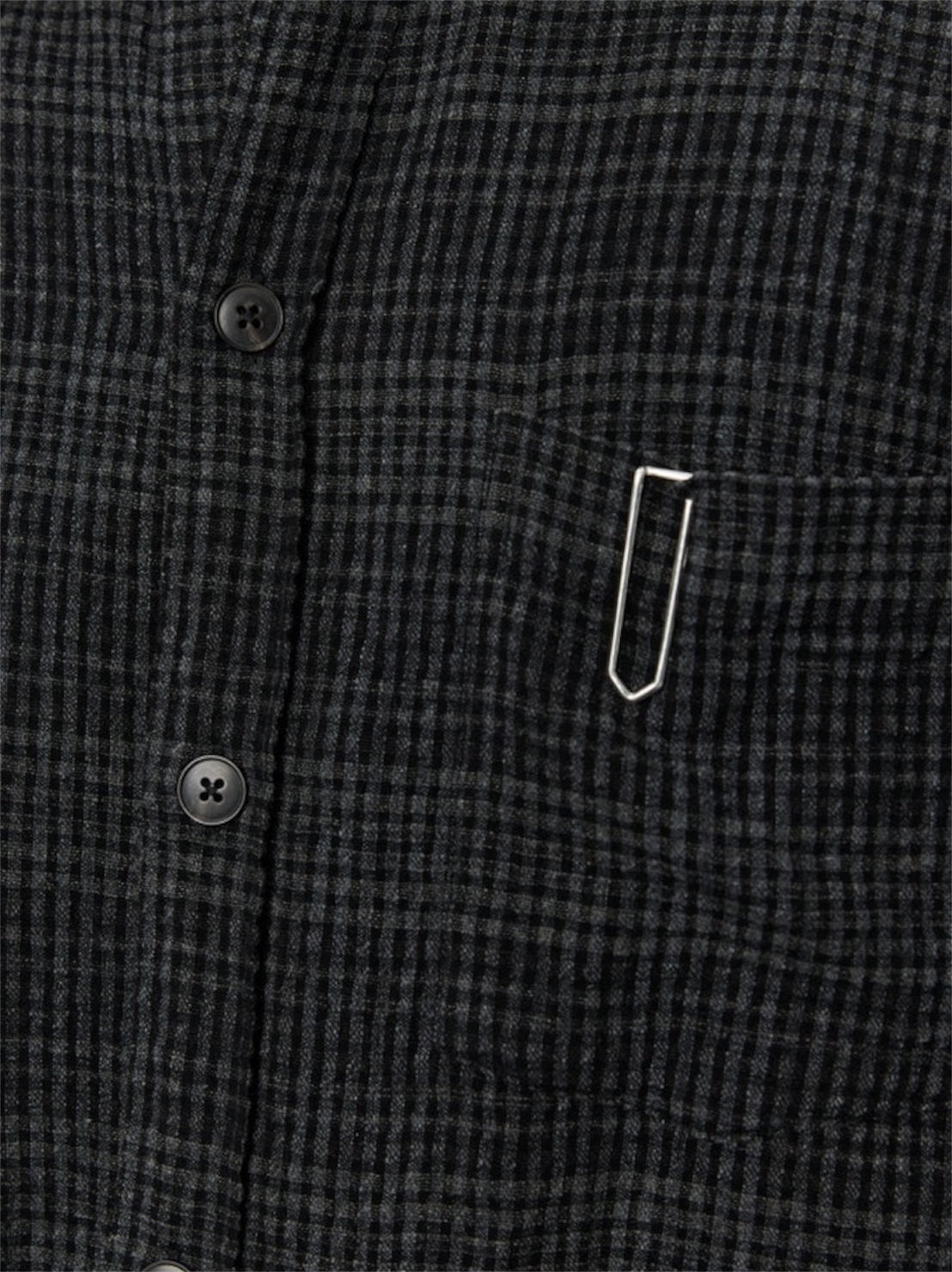 【mfpen - エムエフペン】 PRIORITY SHIRT /  OVERDYED BLACK CHECK (シャツ/ブラック)