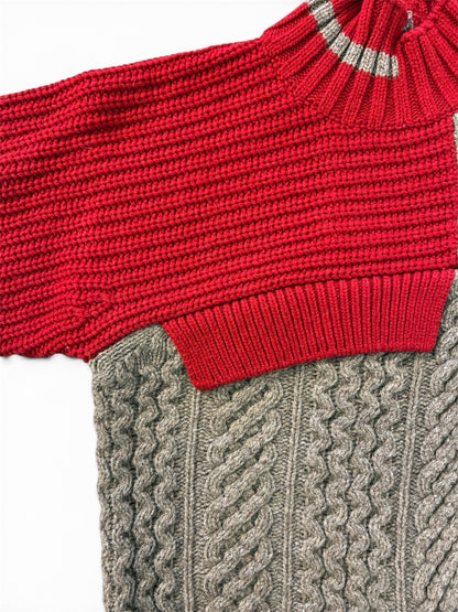 【kolor BEACON - カラー ビーコン】26WBM-N01331-17 Knit  / RED (ニット/レッド）