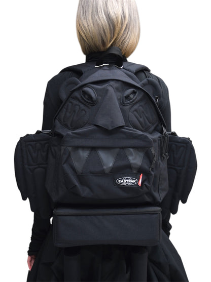 【Walter Van Beirendonck × Eastpak - ウォルターヴァンベイレンドンク ×イーストパック】Monster backpack extended / Black  (バッグ/ブラック)