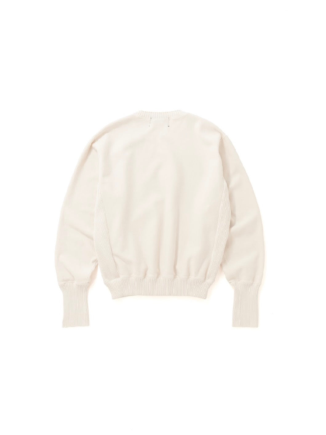 【Perfect ribs® - パーフェクトリブス】Strange Sleeve Crew Neck Sweat Shirt / Ivory (スウェットシャツ/アイボリー)