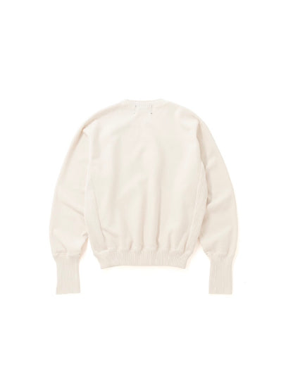 【Perfect ribs® - パーフェクトリブス】Strange Sleeve Crew Neck Sweat Shirt / Ivory (スウェットシャツ/アイボリー)