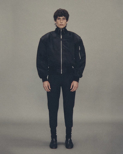 【entire studios - エンタイアスタジオ】CROPPED BROAD BOMBER / OIL (ジャケット/オイル)