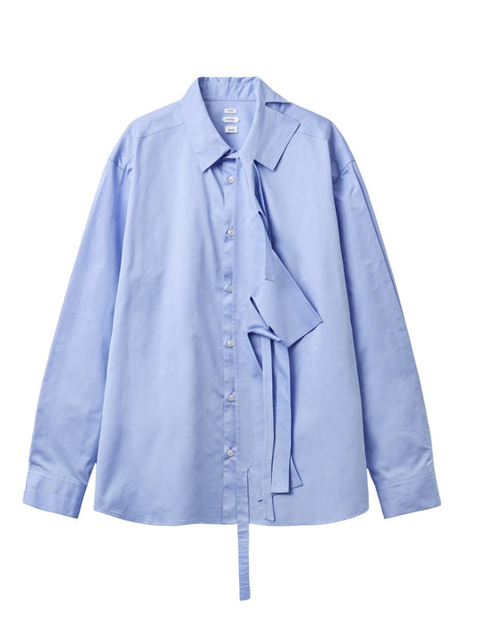 【POST ARCHIVE FACTION - ポストアーカイブファクション】Trimmed Shirt B / Blue (シャツ/ブルー)